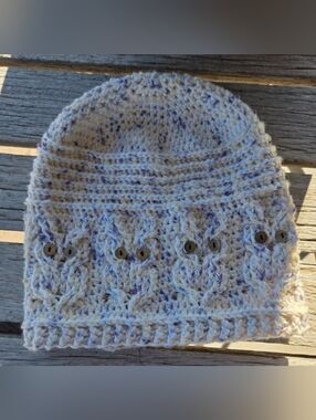 Artisan Handmade Crochet "Owl Lovers" Slouchy Beanie Hat